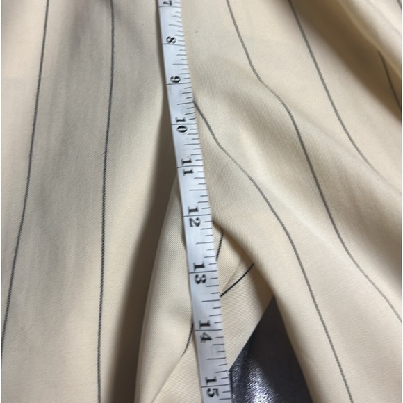 VTG Krizia,Charles Summer,Pinstripe,Bonny Parker Suit,Bibbed Pant,Size 42EU/6US - Picture 14 of 16